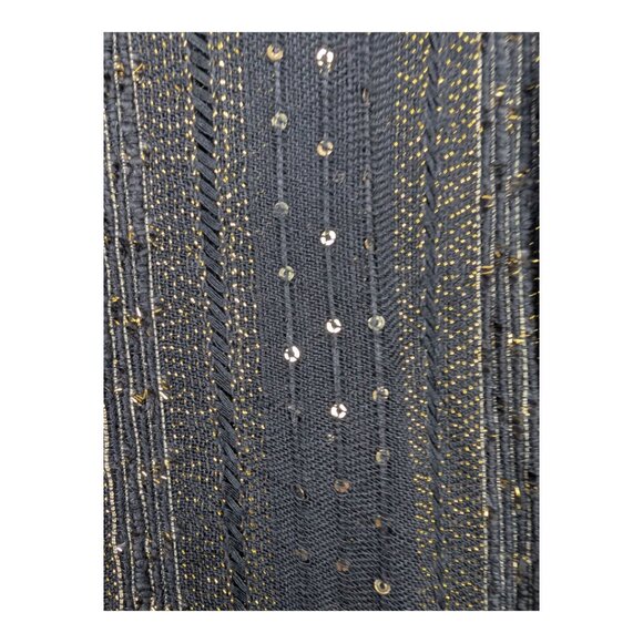 Free People | Sheer Sequin Duster Kimono | Black & Gold | OS - Picture 6 of 11